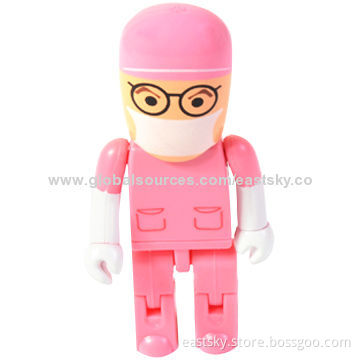 Promotional People USB Drive, Supports Plug-and-play Function, 64MB to 32GBNew